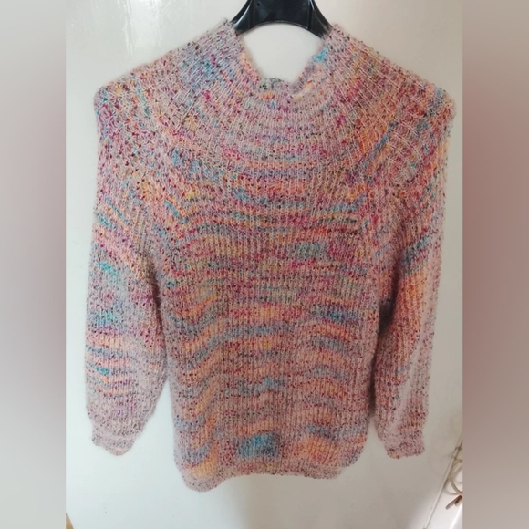 Sweaters - Multicolor Knit Women's Sweater